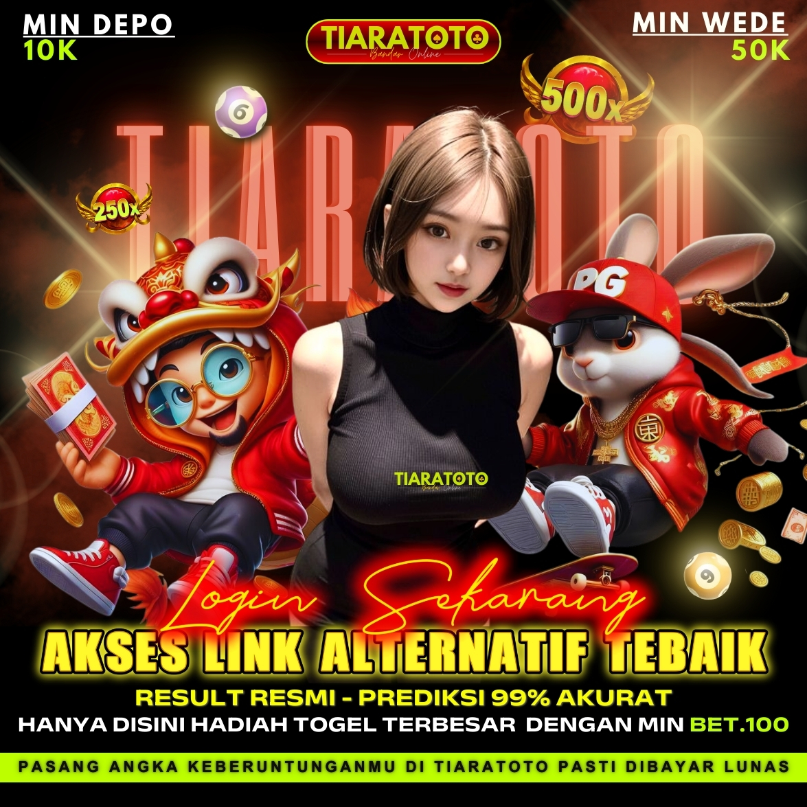 Banner TIARATOTO — Promo & Bonus